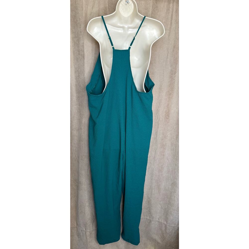 Cupshe Teal Green Sunday Brunch Jumpsuit XL NWT - Picture 9 of 11
